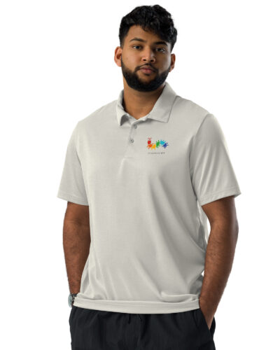 adidas space-dyed polo