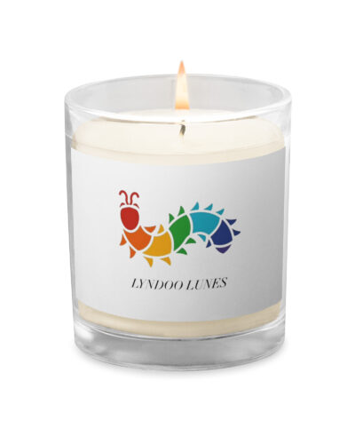 Glass jar soy wax candle