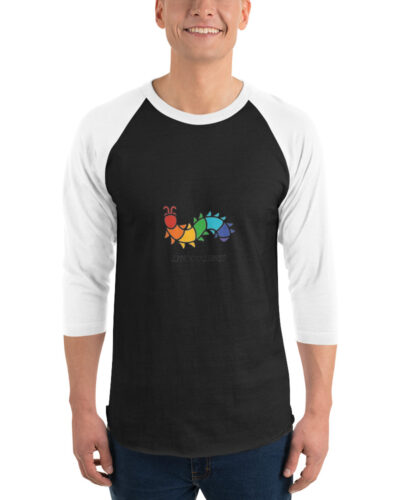 3/4 sleeve raglan shirt